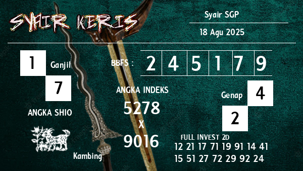  - Syair SGP