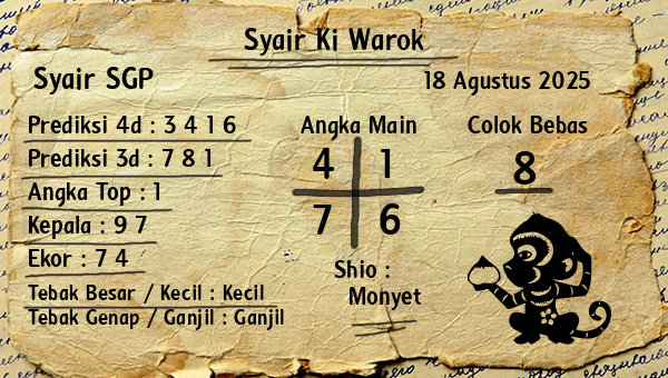 Syair Ki Warok - Syair SGP