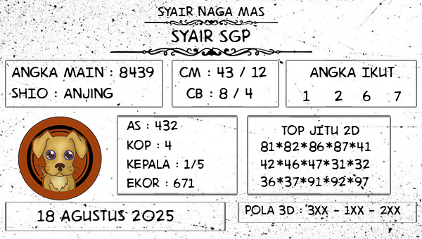 SYAIR NAGA MAS - Syair SGP